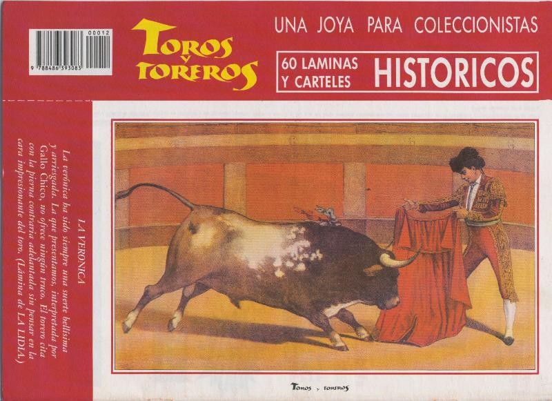 Lamina de La Lidia modelo 12: La Veronica. Gallo Chico