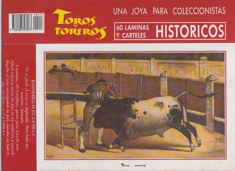 Lamina de La Lidia modelo 13: Banderillas en la silla: Antonio Carmona el gordito