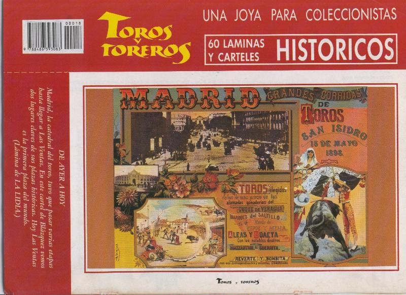 Lamina de La Lidia modelo 18: Cartel Madrid 1898