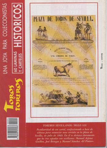 Lamina de La Lidia modelo 24: Cartel Sevilla 1849
