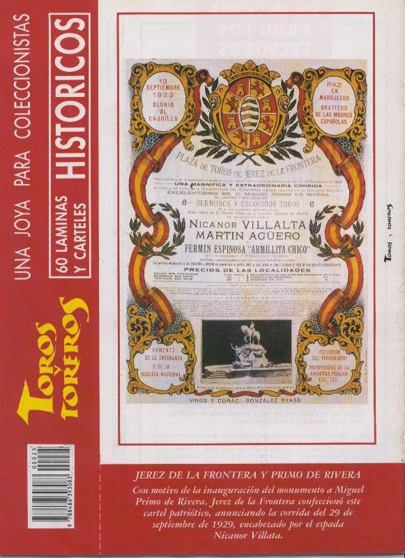 Lamina de La Lidia modelo 25: Cartel Jerez de la Frontera 1923