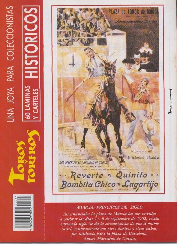 Lamina de La Lidia modelo 27: Cartel Murcia 1902