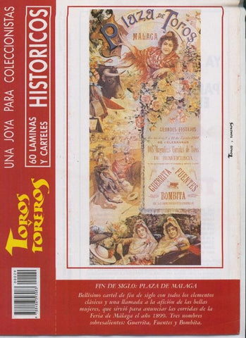 Lamina de La Lidia modelo 29: Cartel Malaga 1899
