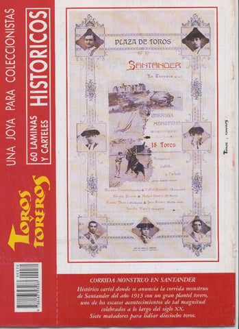 Lamina de La Lidia modelo 30: Cartel Santander 1913