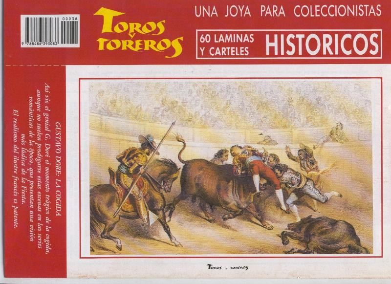 Lamina de La Lidia modelo 38: La cogida por Gustado Dore