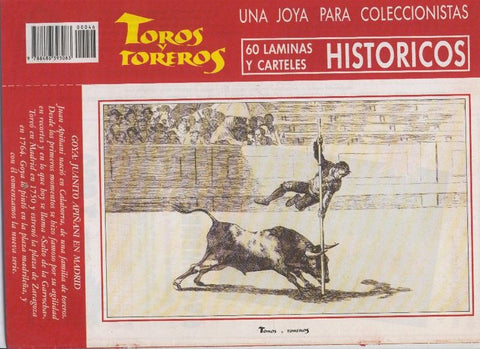 Lamina de La Lidia modelo 46: Juanito Apiñan en Madrid ilustrado por Goya