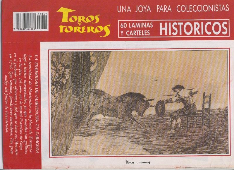 Lamina de La Lidia modelo 47: Martincho en Zaragoza ilustrado por Goya