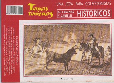 Lamina de La Lidia modelo 49: Suerte del picador ilustrado por Goya