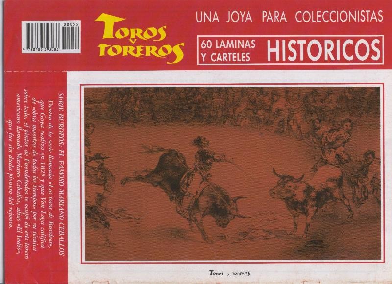 Lamina de La Lidia modelo 55: Mariano Ceballos  ilustrado por Goya