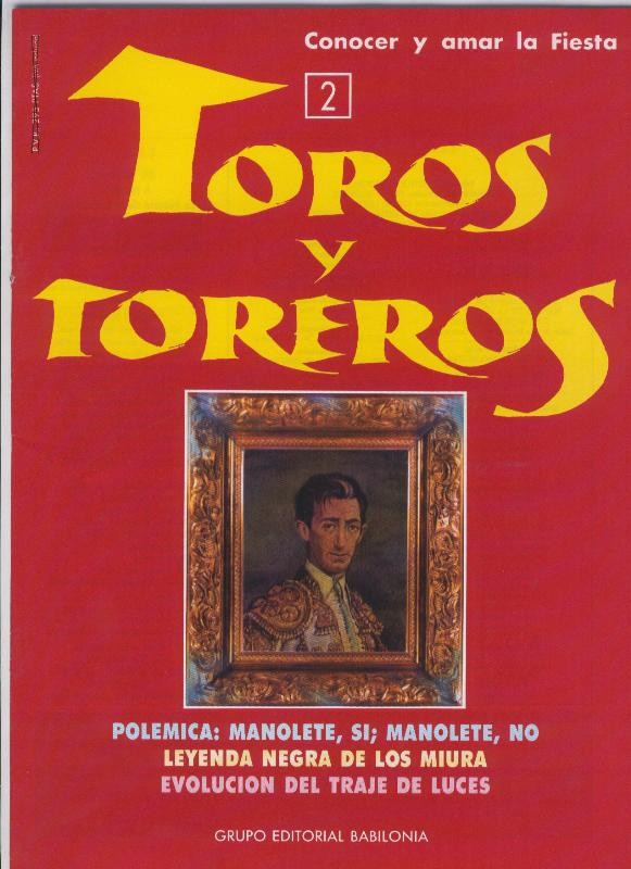 Portada fasciculo Toros y Toreros numero 02