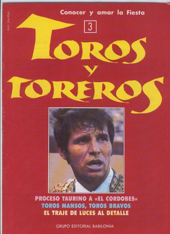Portada fasciculo Toros y Toreros numero 03