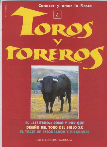 Portada fasciculo Toros y Toreros numero 04