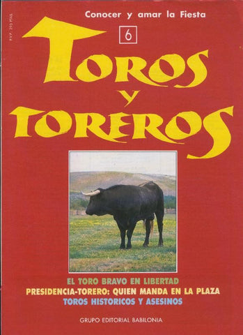 Portada fasciculo Toros y Toreros numero 06
