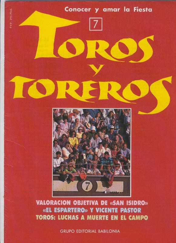 Portada fasciculo Toros y Toreros numero 07