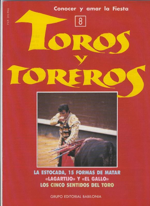 Portada fasciculo Toros y Toreros numero 08