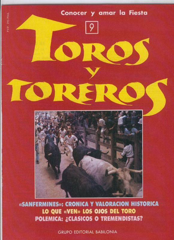 Portada fasciculo Toros y Toreros numero 09