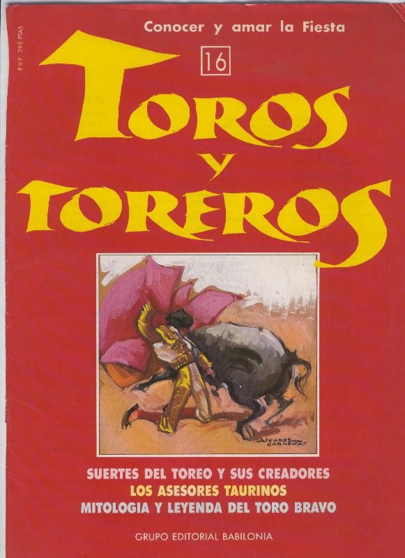 Portada fasciculo Toros y Toreros numero 16