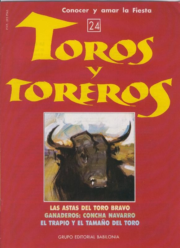 Portada fasciculo Toros y Toreros numero 24