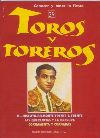 Portada fasciculo Toros y Toreros numero 29