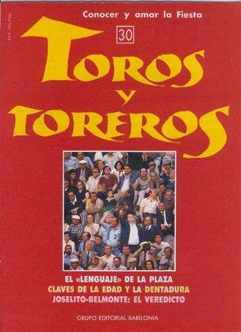 Portada fasciculo Toros y Toreros numero 30