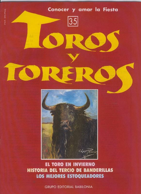 Portada fasciculo Toros y Toreros numero 35