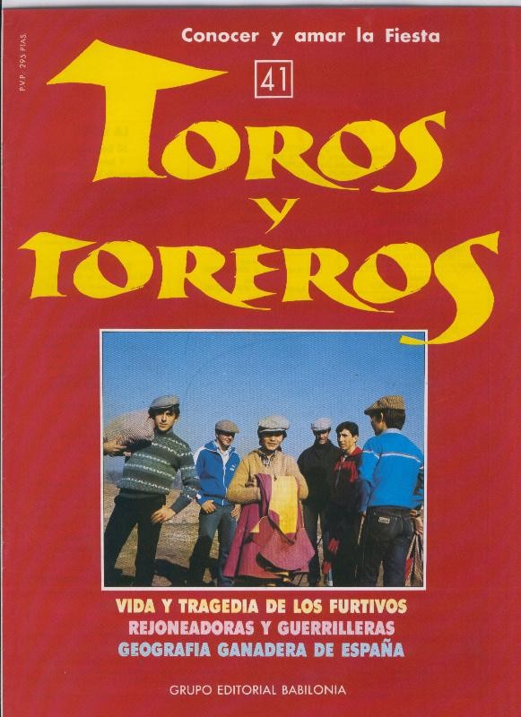 Portada fasciculo Toros y Toreros numero 41