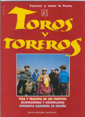 Portada fasciculo Toros y Toreros numero 41