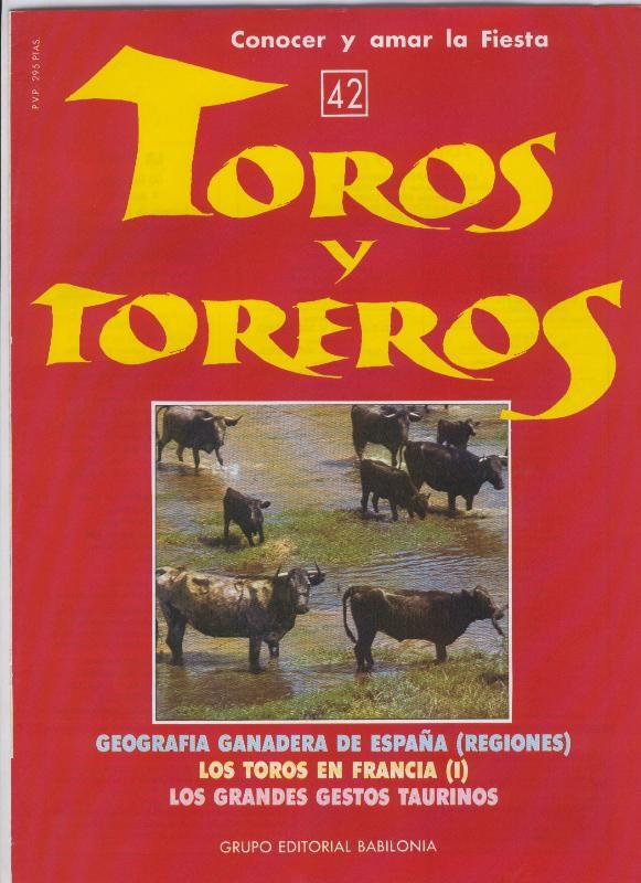 Portada fasciculo Toros y Toreros numero 42