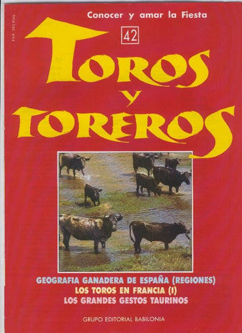 Portada fasciculo Toros y Toreros numero 42