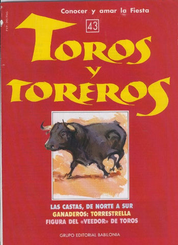 Portada fasciculo Toros y Toreros numero 43