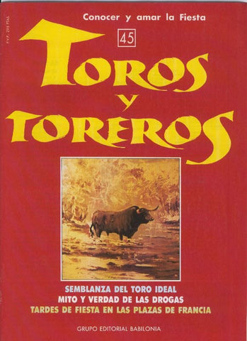 Portada fasciculo Toros y Toreros numero 45