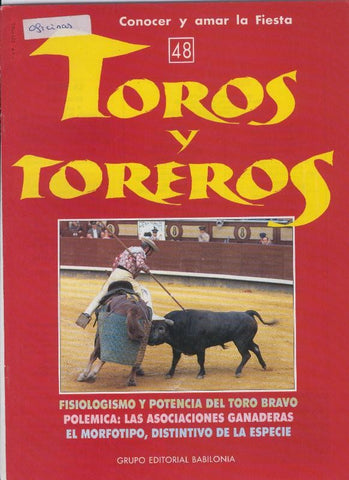 Portada fasciculo Toros y Toreros numero 48