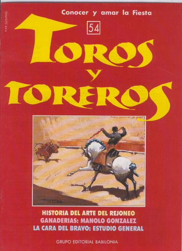 Portada fasciculo Toros y Toreros numero 54