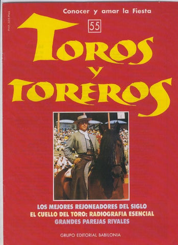 Portada fasciculo Toros y Toreros numero 55