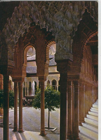 Postal 6962 : Vista del patio de los leones en la Alhambra de Granada