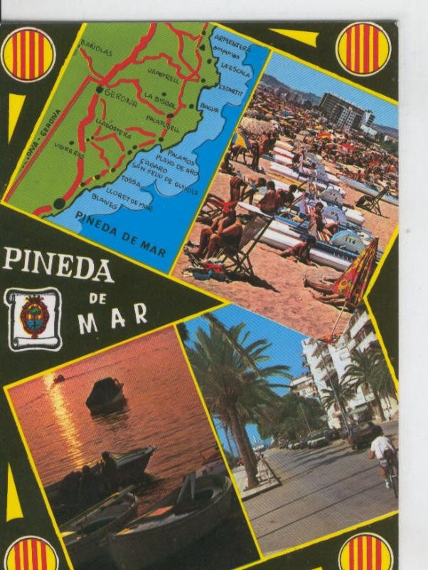 Postal 6990 : Pineda de Mar, vistas varias
