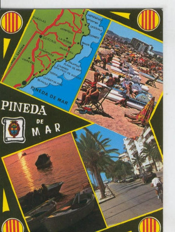 Postal 6990 : Pineda de Mar, vistas varias