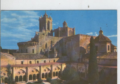 Postal 7027 : Tarragona, vista catedral con jardines claustro