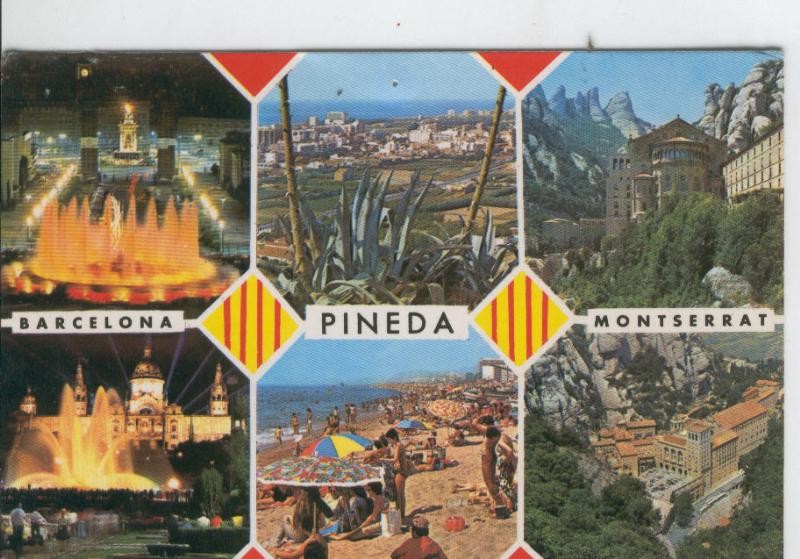 Postal 7034 : Pineda de Mar-Barcelona-Montserrat