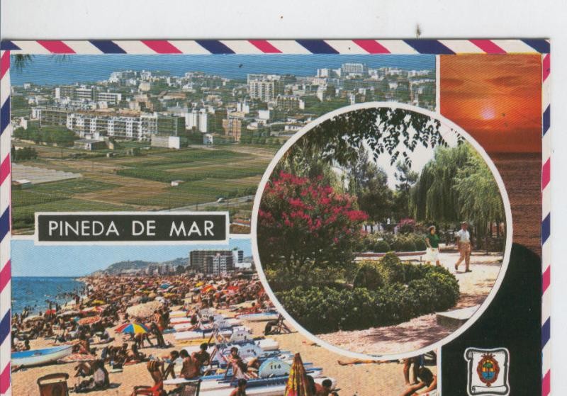 Postal 7036 : Pineda de Mar, vistas varias