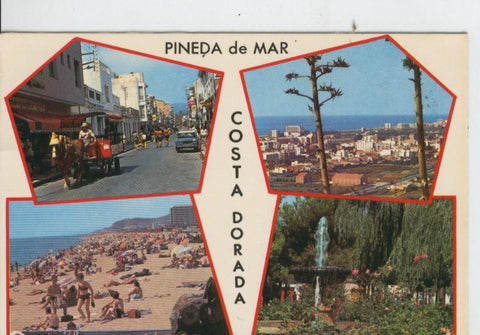 Postal 7043 : Pineda de Mar: Vistas varias
