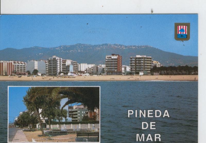 Postal 7048 : Pineda de Mar: Vista desde el mar