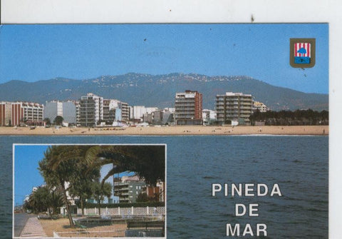 Postal 7048 : Pineda de Mar: Vista desde el mar