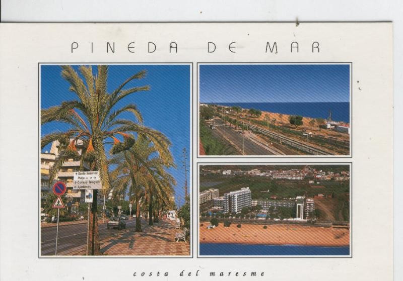 Postal 7059 : Pineda de Mar: vistas