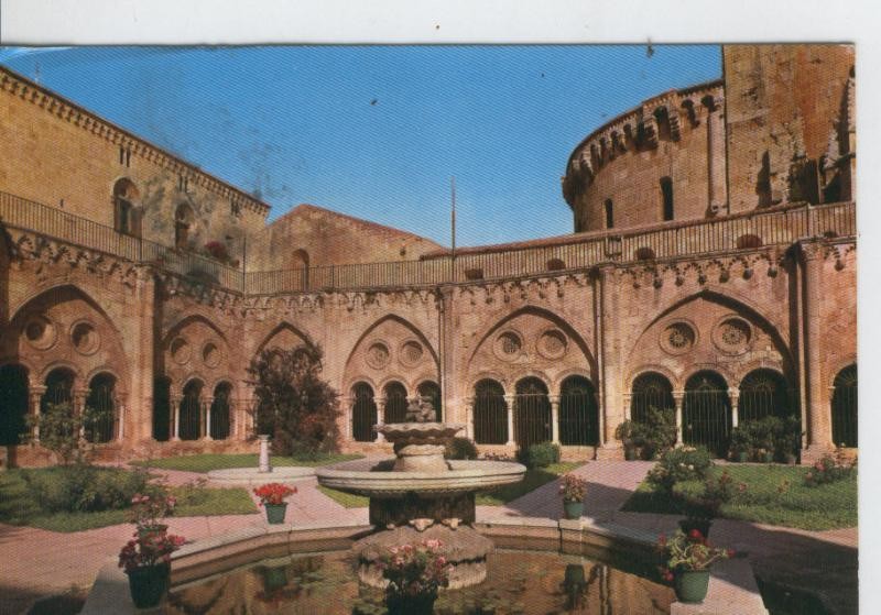 Postal 7070 : Tarragona, vista de la catedral con jardines claustro