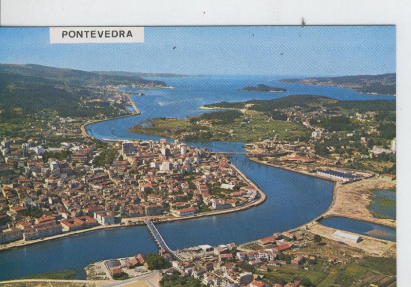 Postal 7102 : Pontevedra, vista aerea