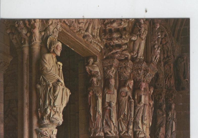 Postal 007125 : Portico de la Gloria en la catedral de Santiago