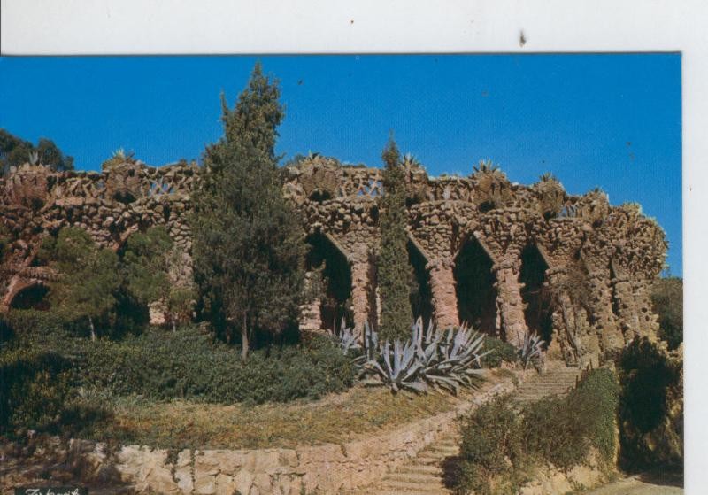 Postal 7128 : Acueducto del parque Guell (Gaudi) de Barcelona