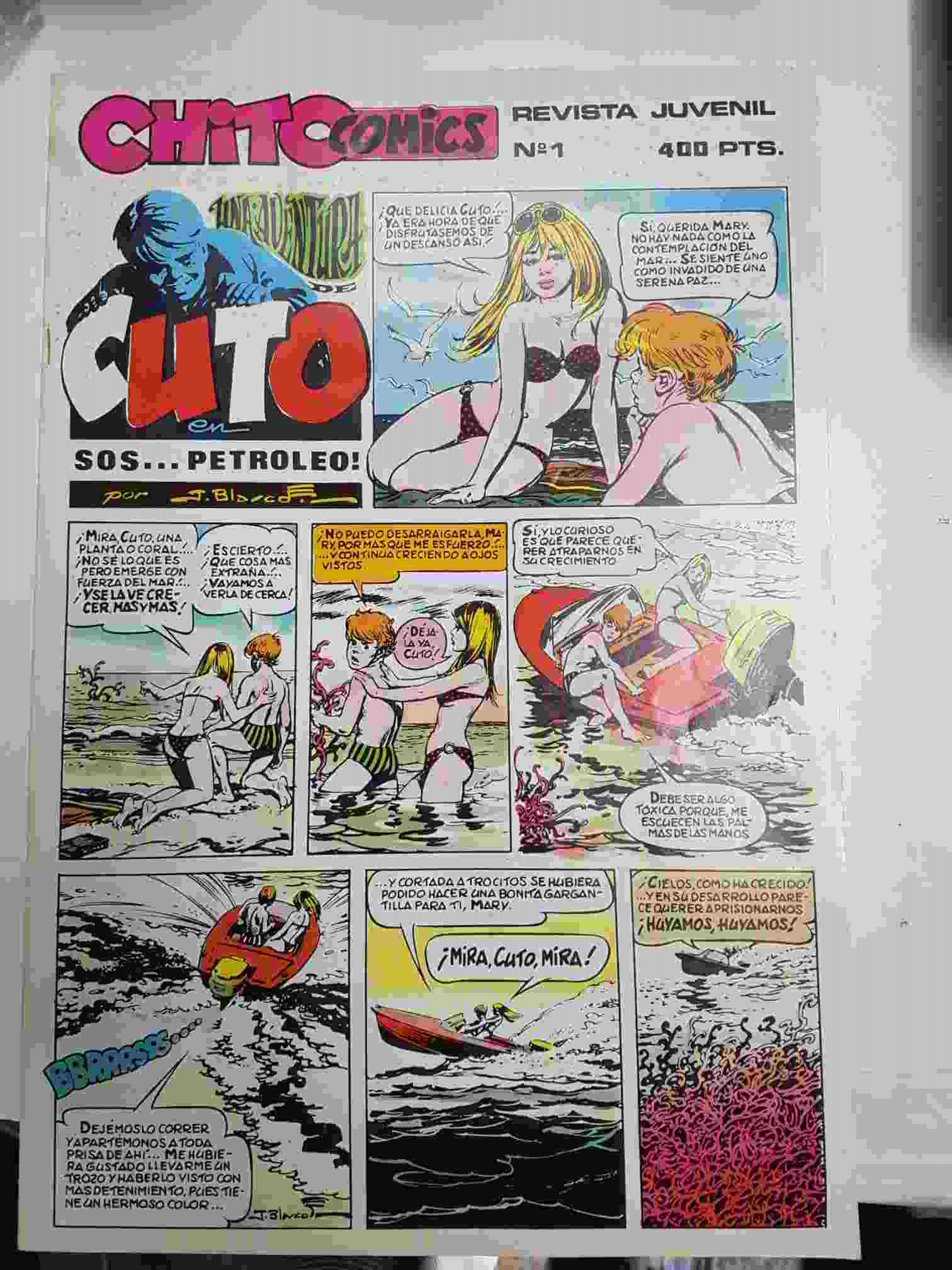 Chito Comics numero 01: Cuto, El rey triste, articulo Joan Boix