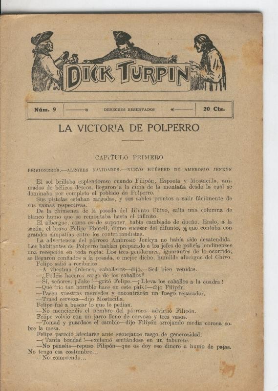 Folletin: Dick Turpin numero 09